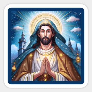 Saint Jesus for Christmas Sticker